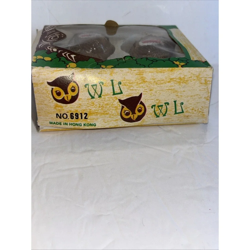 Vtg Angel Owl Salt & Pepper Shakers 3